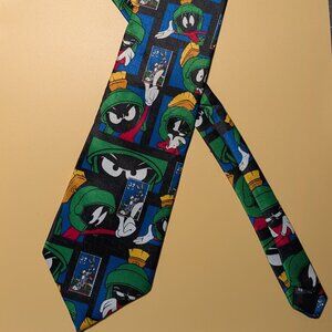 Looney Tunes Stamp Collection Tie - Marvin the Martian